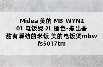 Midea 美的 MB-WYN201 电饭煲 2L 橙色-煮出香甜有嚼劲的米饭 美的电饭煲mbwfs5017tm